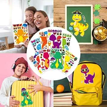 Dinosaur Stickers for Kids - Fun DIY Party Supplies