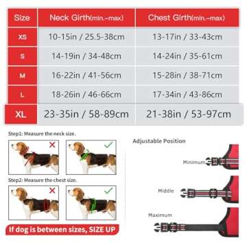 Timos Dog Harness,NO Need Go Over Dogs Head 3 Snap Buckles Pet Harness with 2 Leash Clips,Adjustable...