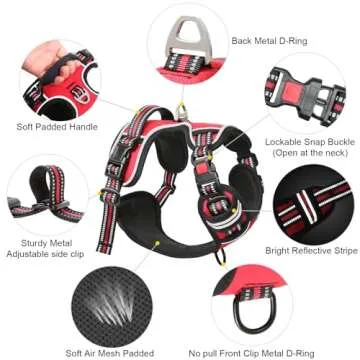 Timos Dog Harness for All Sizes: Comfort & Style