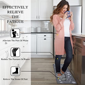 Rempry Anti-Fatigue Kitchen Mats Non-Slip Waterproof Comfort