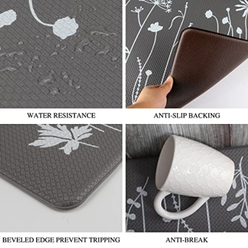 Rempry Anti-Fatigue Kitchen Mats Non-Slip Waterproof Comfort