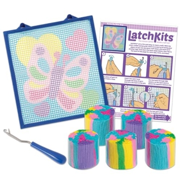 Latchkits Latch Hook Kits for Kids – Easy Yarn Crafting Fun!