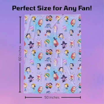Jay Franco Kids Plush Throw Blanket – Officially Licensed, Cozy KPOP Fleece for Kids