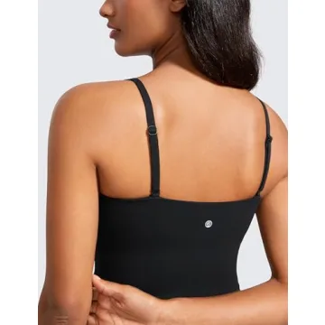 CRZ YOGA Butterluxe Adjustable Longline Sports Bra for Women