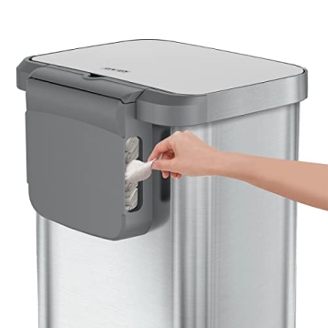Glad Stainless Steel Step Trash Can with Clorox Odor Protection