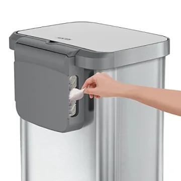 Glad Stainless Steel Step Trash Can with Clorox Odor Protection