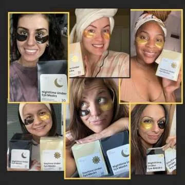 Under Eye Patches for Puffy Eyes and Dark Circles | Infused Gel Mask Patches for Dark Circle Undereye Support of Bags & Puffiness | Ideal for Bridesmaid Gifts & Bachelorette Party | Day and Night