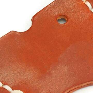 Heinmo Motorcycle Soft Leather Key Shell Case Cover Protector with Chain Rope for GTS LX LXV Sprint Primavera 50 125 250 300 GTS 300ie S (Red)