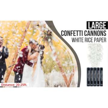 Eco-Friendly Confetti Cannons | Perfect for Any Celebration | 5 Pack