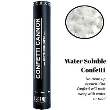 Eco-Friendly Confetti Cannons | Perfect for Any Celebration | 5 Pack