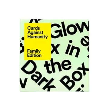 Family Edition Cards Against Humanity: Glow in The Dark Box
