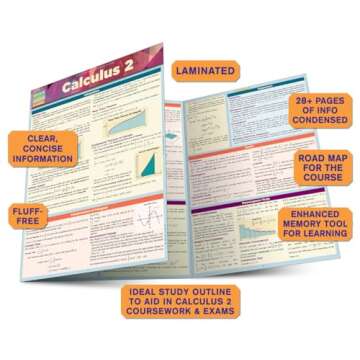 Calculus 2 QuickStudy Guide - Essential Reference for All Students