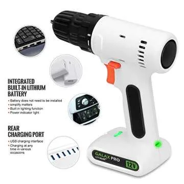 GALAX PRO 12V Cordless Rechargeable Drill Driver - Efficient DIY Tool