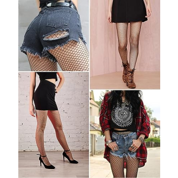 SAFSOU Fishnet Stockings with Stretch Waistband for Women