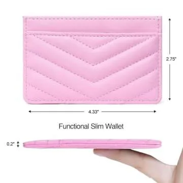 AUNER LEATHER Teen Girl Gifts Trendy Stuff, Birthday Gift for 12 13 14 15 16 17 18 Year Old Teenage Girls, Pink Cute Heart Ideas for Daughter Girlfriend Sister College Young Women Card Holder Wallet