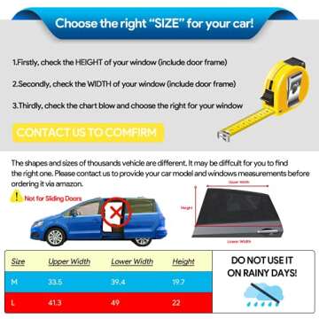 GOLDFLOWER Car Window Shade, 2 Pack Car Back Window Sun Shade, and Privacy Protect for Toddler Kids Baby Adult, Double Layer Design (Medium 39"x19")