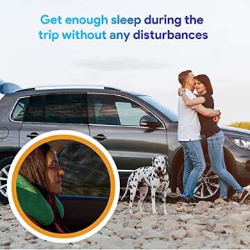 GOLDFLOWER Car Window Shade, 2 Pack Car Back Window Sun Shade, and Privacy Protect for Toddler Kids Baby Adult, Double Layer Design (Medium 39"x19")