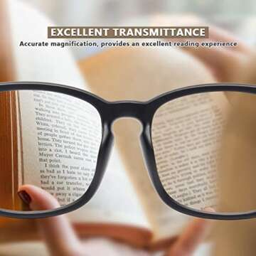 Reading Glasses for Women/Men 5 Packs Eyeglasses Blue Light Glasses Readers for Computer Eye Cheaters Blocking - Oversize Square Anti Glare Eyestrain, Filtering, Anti-UV400/Glare/Fatigue Vision (0.0)