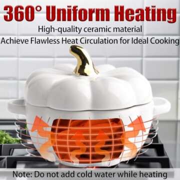 Fall Pumpkin Ceramic Bowl with Lid for Autumn Gatherings