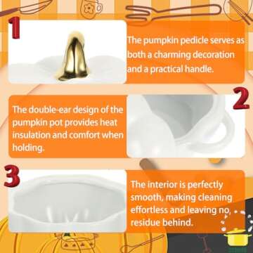 Fall Pumpkin Ceramic Bowl with Lid for Autumn Gatherings