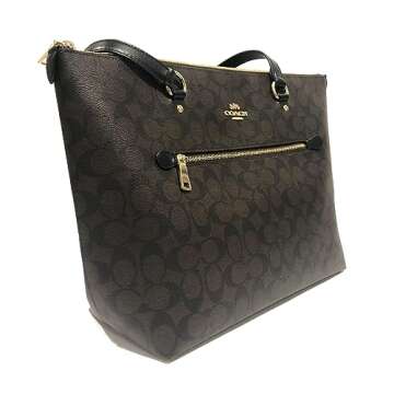 Coach Gallery Tote In Signature Canvas Brown/Black