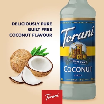 Torani Sugar Free Coconut Syrup - Delicious Flavoring for All