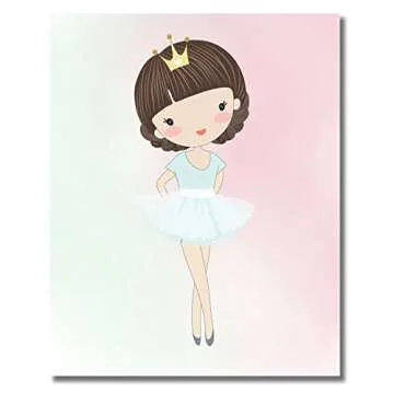 Cute Ballerina Prints for Children's Bedroom Decor