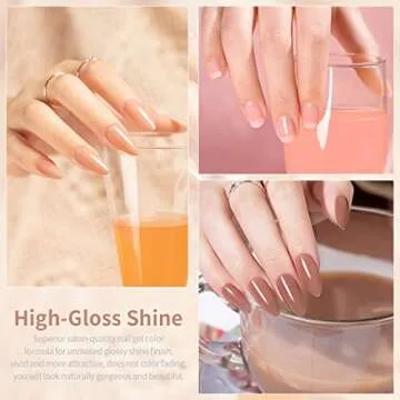 RARJSM Nude Sheer Gel Polish for Perfect French Manicure
