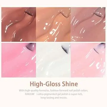 RARJSM Nude Sheer Gel Polish for Perfect French Manicure