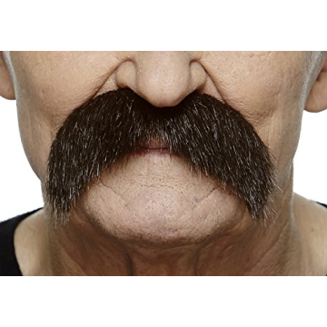 Mustaches Self Adhesive Fake Mustache and Goatee, Brown Color Costume Accessory