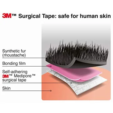 Realistic Self Adhesive Mustache and Goatee for Adults