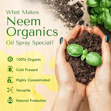 Neem Organics Pure Neem Oil for Healthy Plant Growth