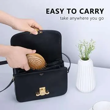 Combetter Natural Bamboo Hair Brush for Eco-friendly Styling