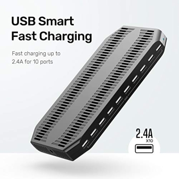 Unitek 10 Port USB Fast Charging Station for All Devices