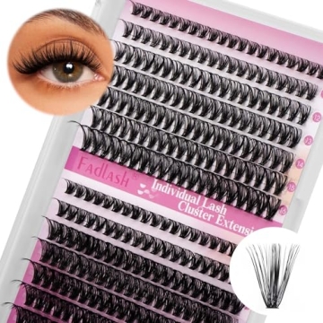 Individual Lashes Large Tray Cluster Lashes 30D+40D DIY Eyelash Extension D Curl 0.07 Natural Indivi...