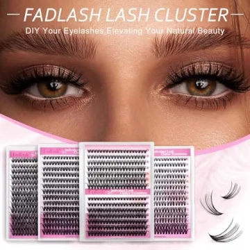 Individual Lashes Large Tray Cluster Lashes 30D+40D DIY Eyelash Extension D Curl 0.07 Natural Individual Lash Extensions Mixed Tray False Eyelashes at Home (30D+40D-0.07D, 8-16mm)
