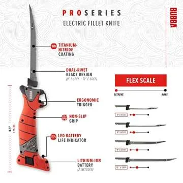 Bubba Cordless Electric Fillet Knife with 4 Blades and Case