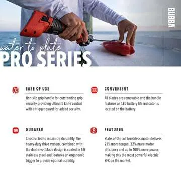 Bubba Cordless Electric Fillet Knife with 4 Blades and Case