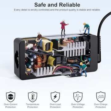 Universal USB Type C Laptop Charger 65W 45W Fit for Lenovo HP Dell Acer Asus Samsung Sony Fast Chromebook Charger Computer Charger Type C AC Adapter Power Cord Supply