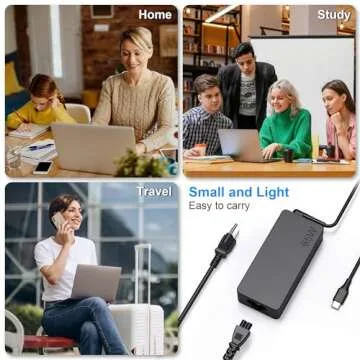 Universal USB Type C Laptop Charger 65W 45W Fit for Lenovo HP Dell Acer Asus Samsung Sony Fast Chromebook Charger Computer Charger Type C AC Adapter Power Cord Supply