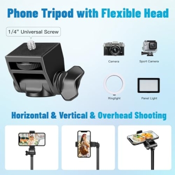 70" Phone Tripod for Photography & Live Streaming