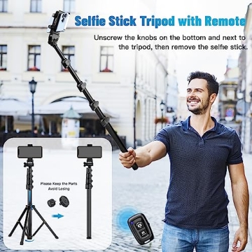 70" Phone Tripod for Photography & Live Streaming