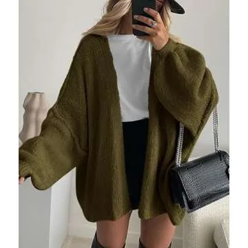 PRETTYGARDEN Women's Oversized Cardigan for Fall Style