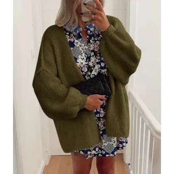 PRETTYGARDEN Women's Oversized Cardigan for Fall Style