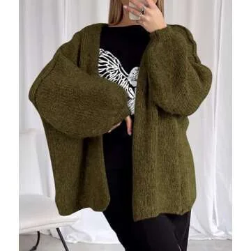 PRETTYGARDEN Women's Oversized Cardigan for Fall Style