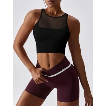 LASLULU Women’s Stylish Sports Bra for Comfort & Flexibility