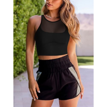 LASLULU Women’s Stylish Sports Bra for Comfort & Flexibility