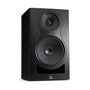 KALI AUDIO in-8 V2 8" Powered 3-Way Studio Monitor - 140W Speaker System - Boundary Compensation EQ Settings - for Mixing, Recording, Audio Production - XLR, TRS, RCA Inputs - Single, Black