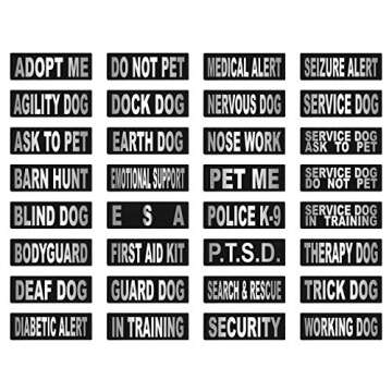 Search & Rescue Velcro Patches for Dogs - Custom Fit