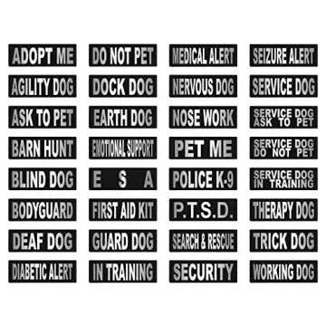 Search & Rescue Velcro Patches for Dogs - Custom Fit